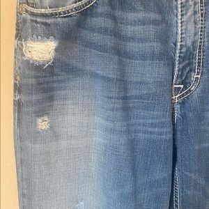 BKE Marshall 34x34 Denim Bootcut Jeans Distressed